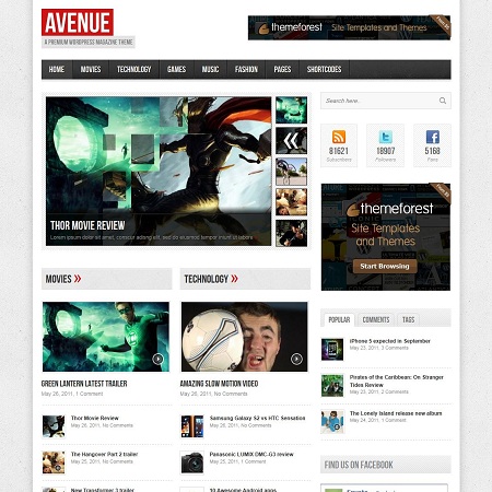avenue a wordpress magazine theme