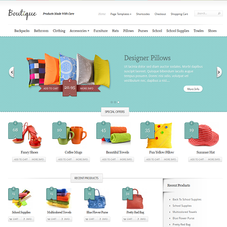 boutique shop wordpress theme