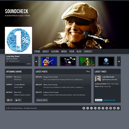 wordpress music themes