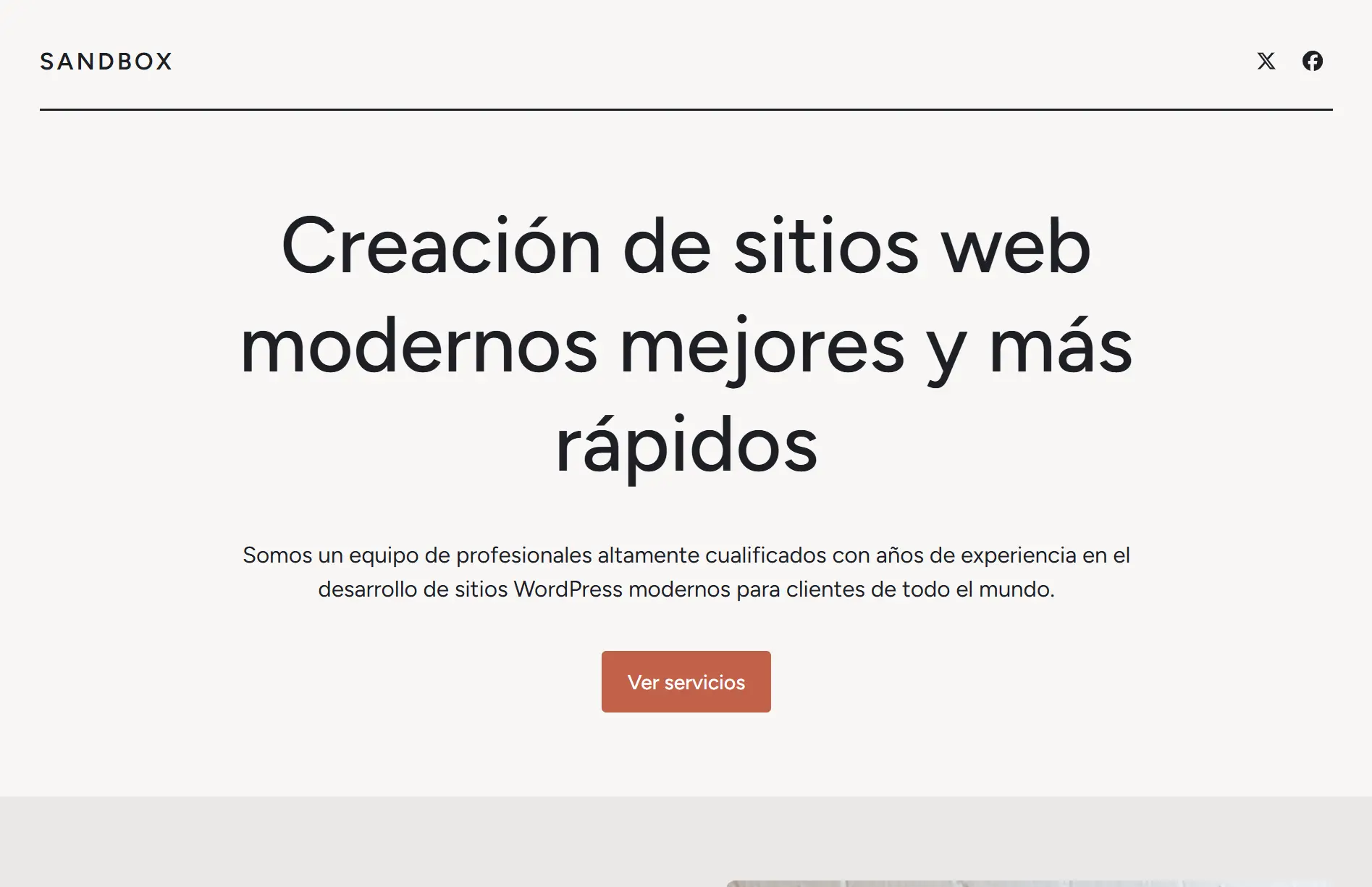 Example site showing WPML translation
