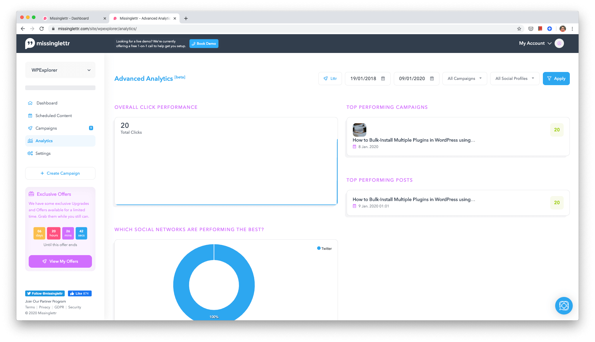 22 missinglettr campaign reporting dashboard