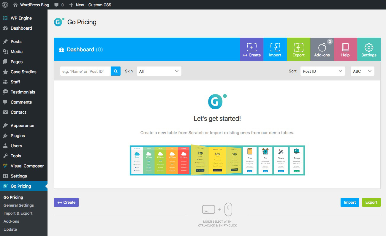 Go Pricing: Activate Plugin