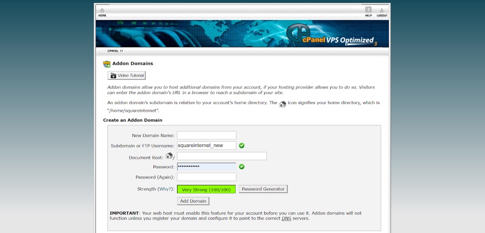 DNS Add-on Domains