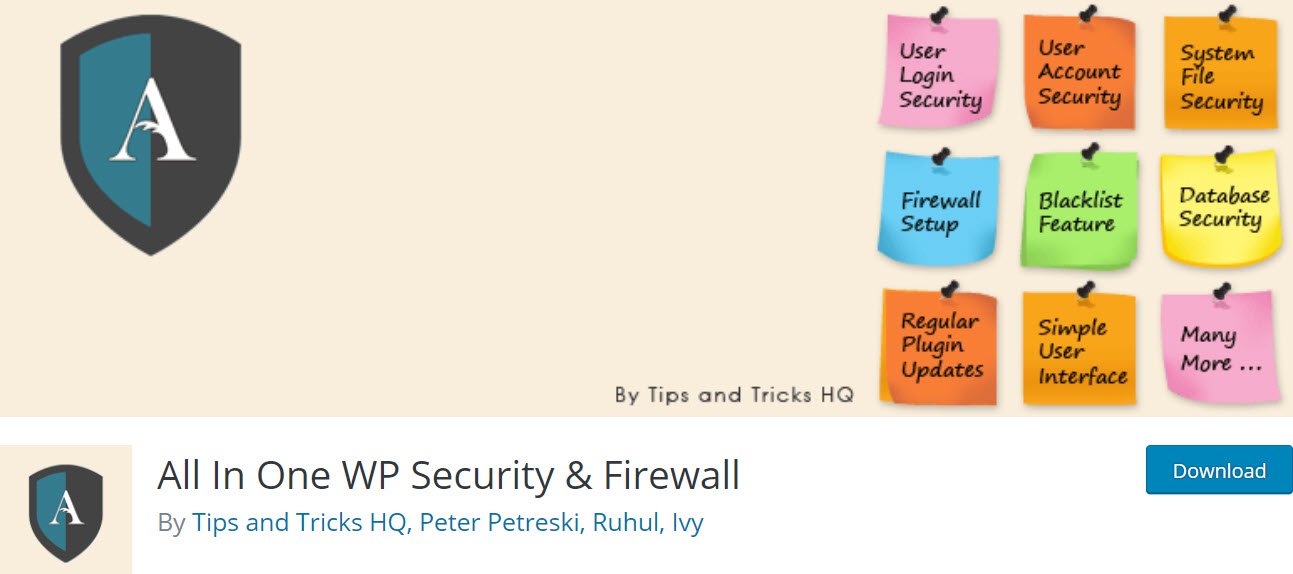 All in One WP Security and Firewall