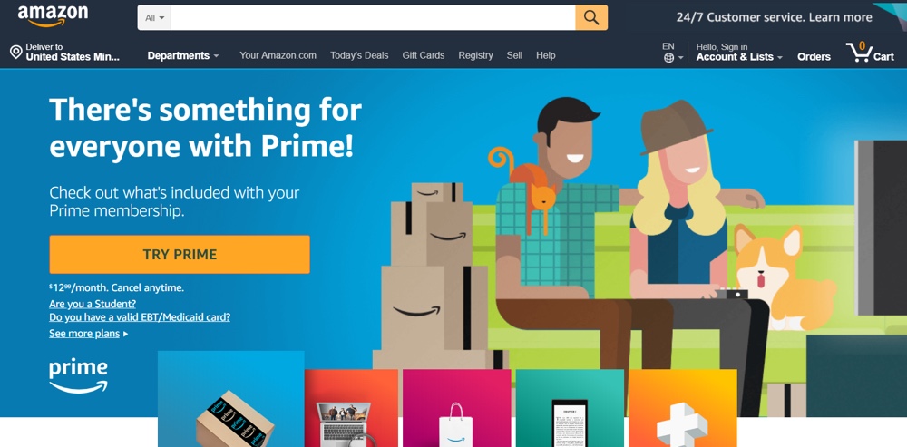 Amazon Prime CTA