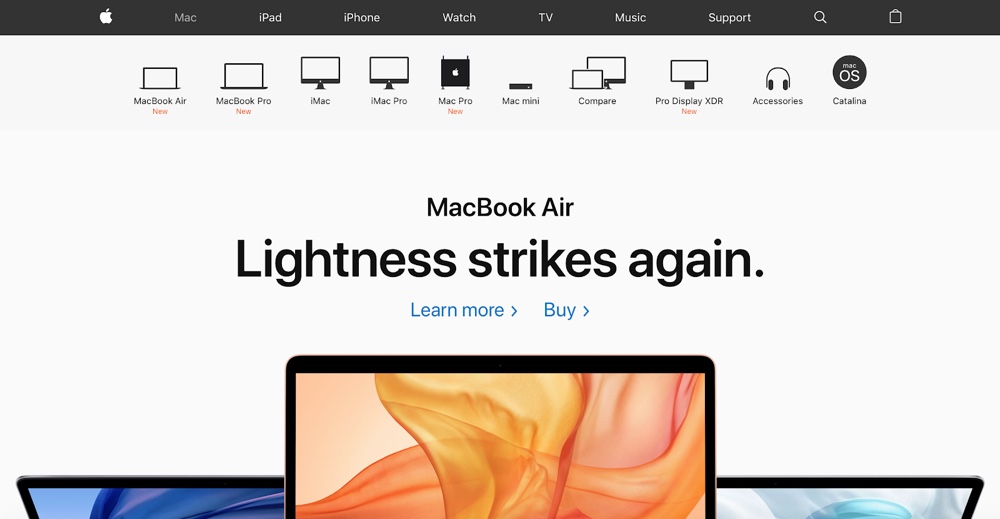Apple mac page
