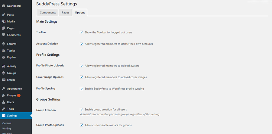 buddypress-options-settings