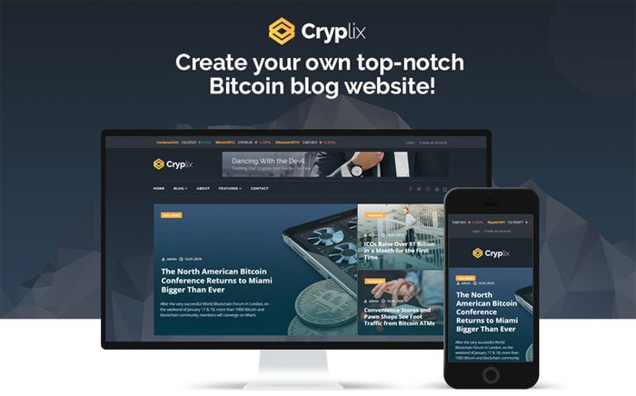 Cryplix - Bitcoin Blog WordPress Theme