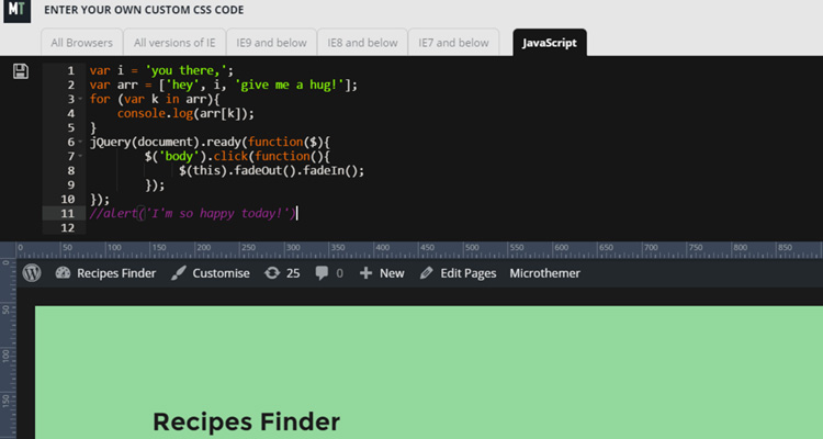 WordPress CSS live editor plugin