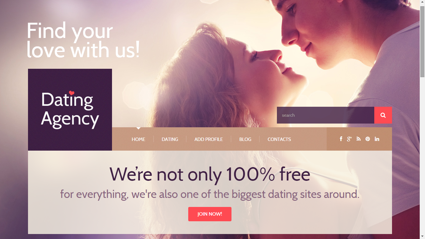 Dating Responsive WordPress Theme