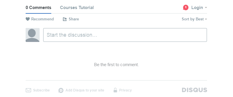 Disqus Comment System