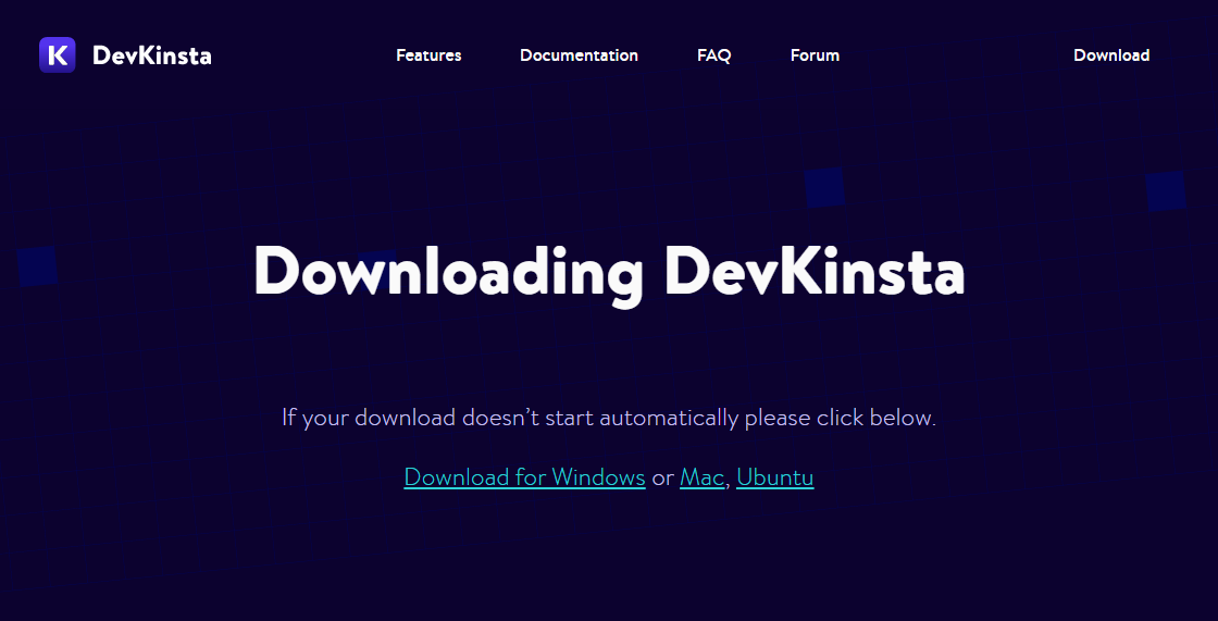 downloading devkinsta local wordpress development tool