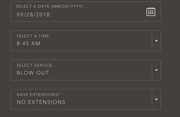 Drybar Registration Form