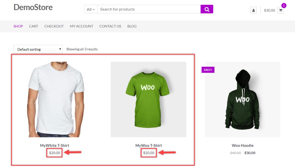 ELEX WooCommerce Bulk Prices Applied