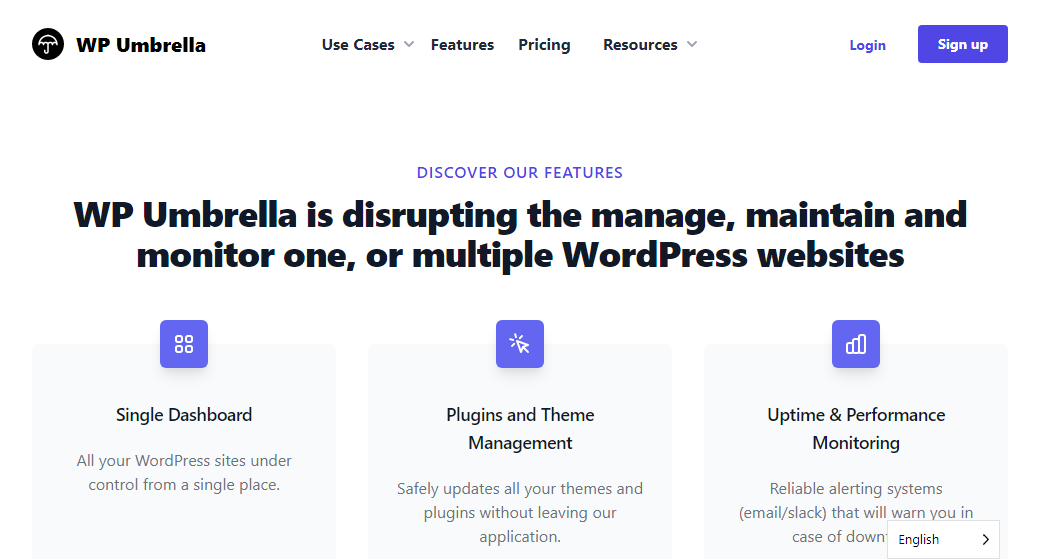 wp umbrella features