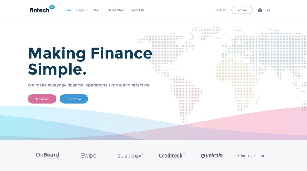 Fintech WP Financial Tech & Services WordPress Theme