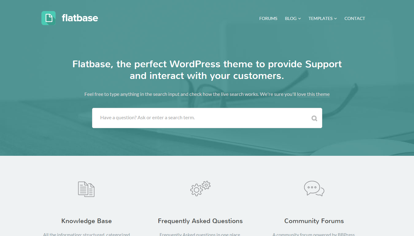 Flatbase - A responsive Knowledge Base/Wiki Theme