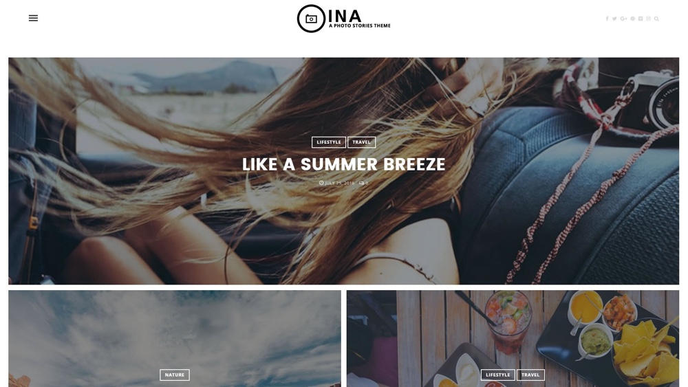 INA Photo Stories Тема WordPress