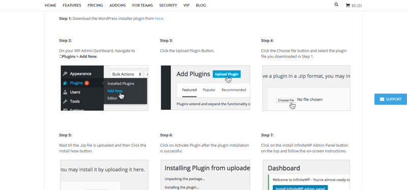 InfiniteWP WordPress management tool