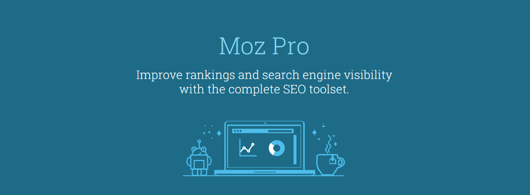 The Moz Pro homepage