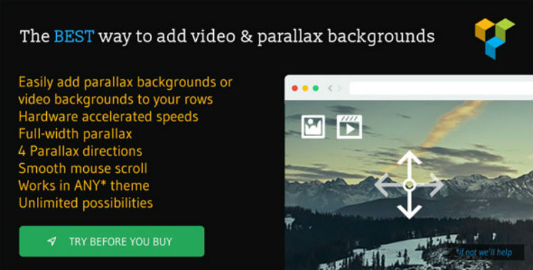 Parallax and video backgrounds plugin