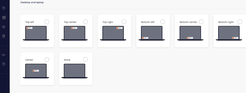 Positioning controls