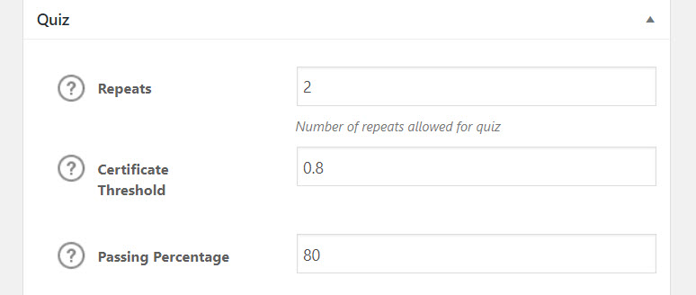 Quiz Settings 2