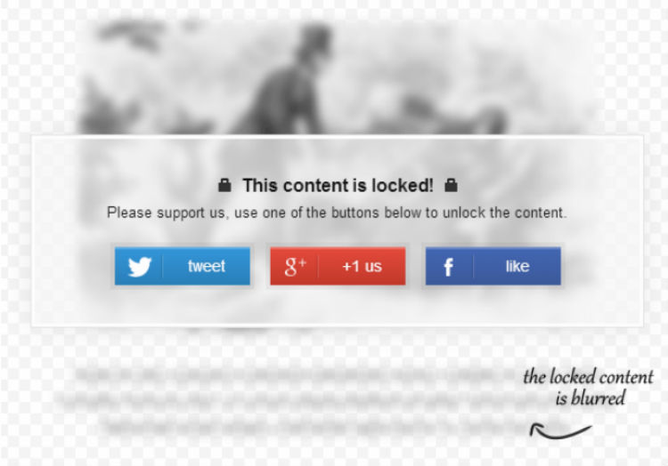 Social Locker for WordPress