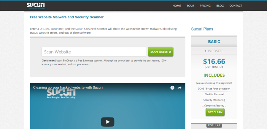 Sucuri SiteCheck