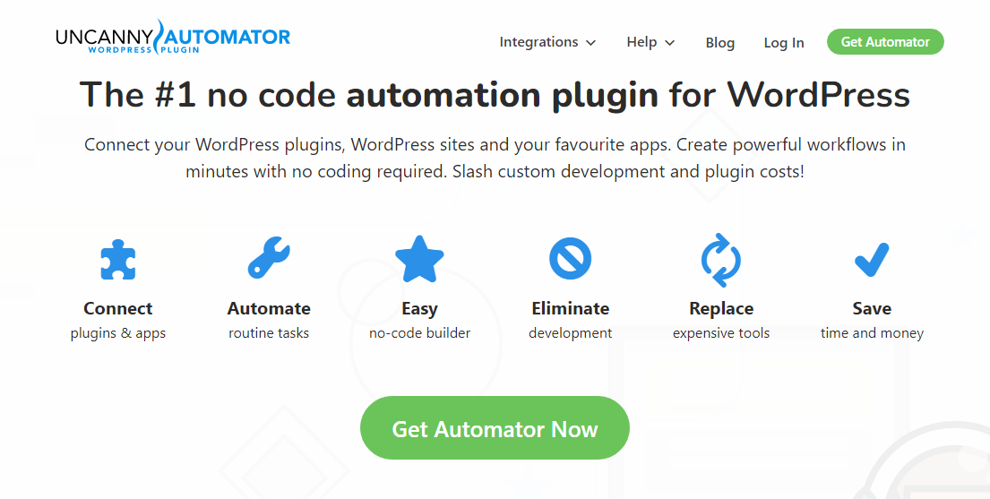 uncanny automator wordpress automation plugin