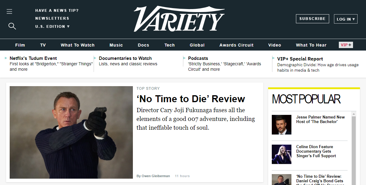 variety is a big brand that uses wordpress
