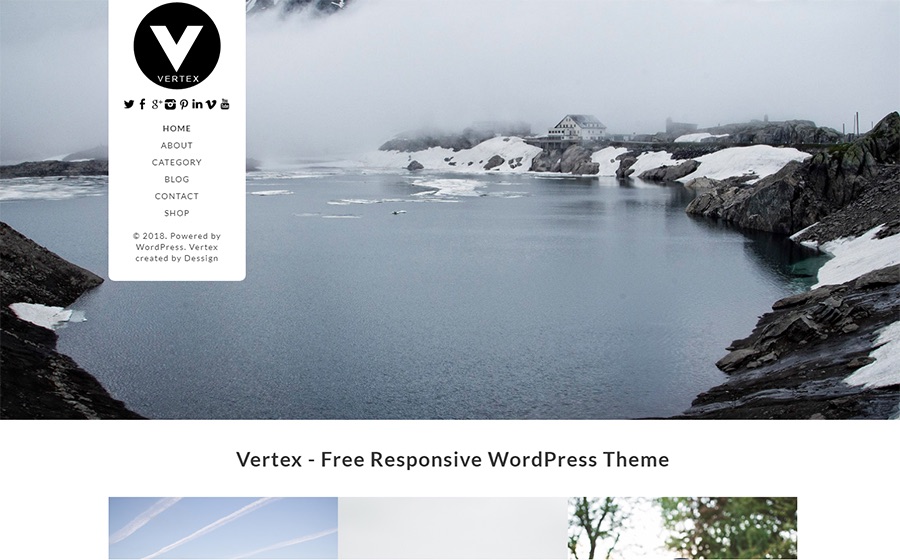 Vertex Simple Blog Free WordPress Theme