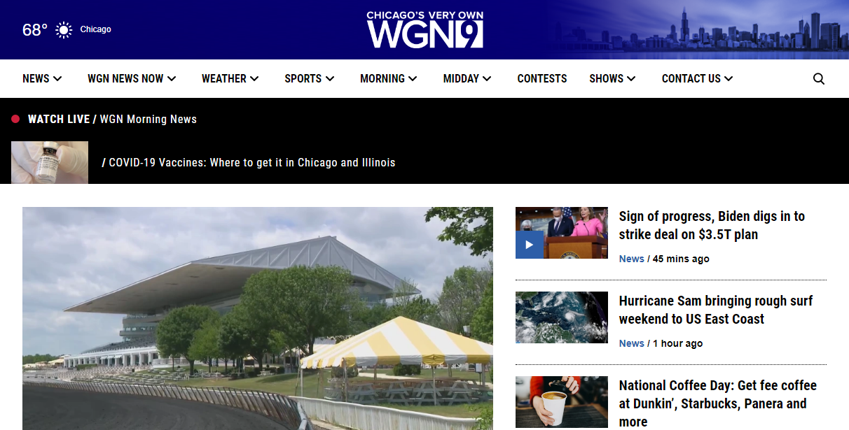 WGNTV chicago brand uses wordpress