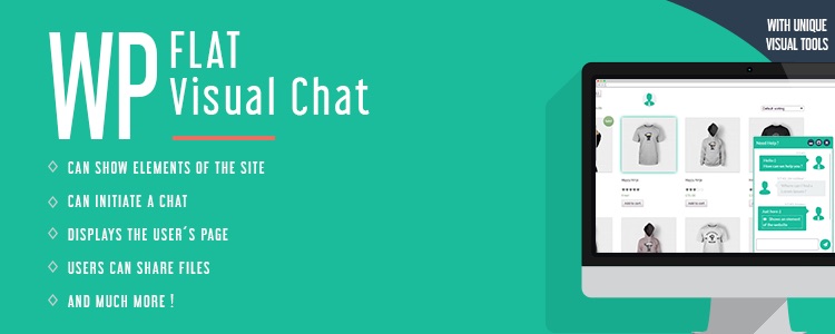 WP Flat Visual Chat Premium WordPress Plugin