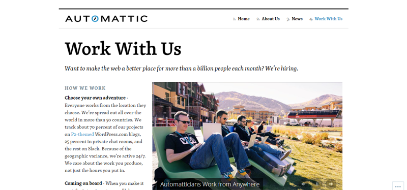 WordPress Jobs Automattic