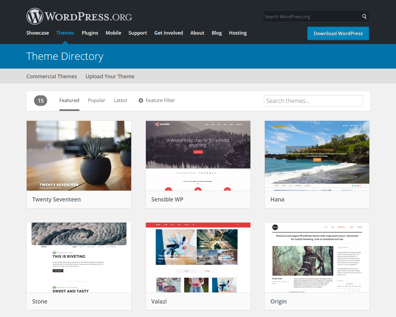 WordPress vs Squarespace: Themes