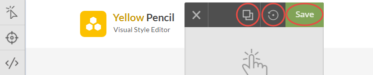 Yellow Pencil Editor Panel Buttons