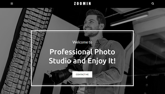Zoomin Photographer Portfolio WordPress Theme