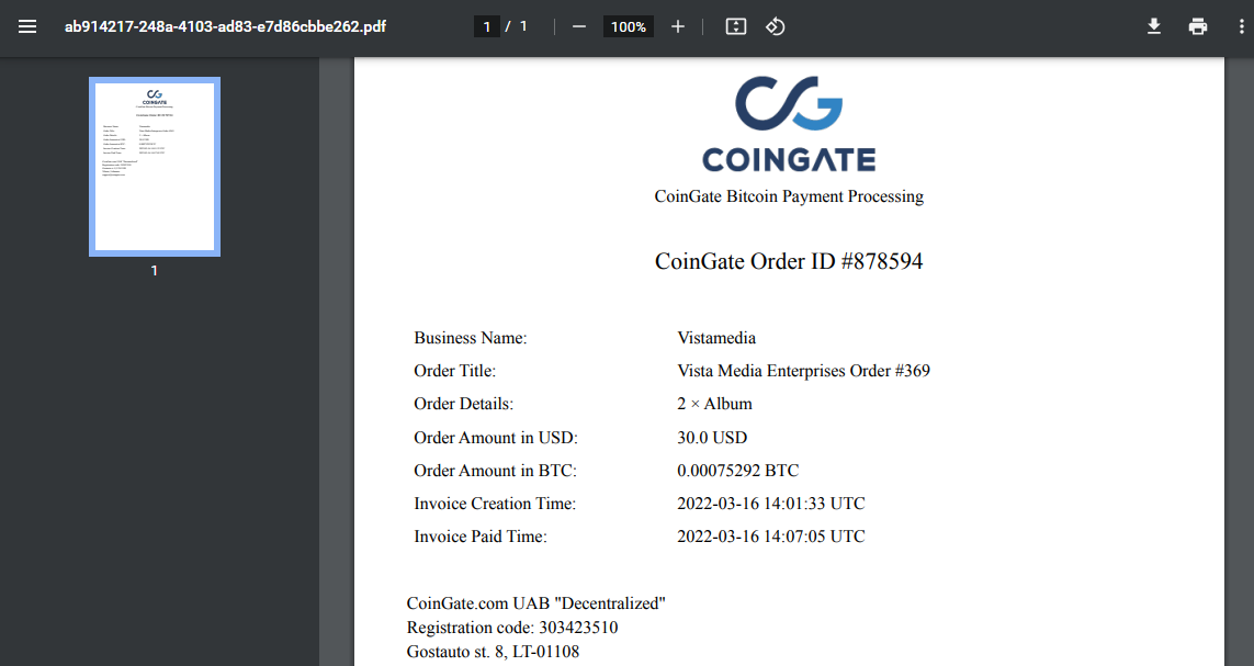 CoinGate PDF