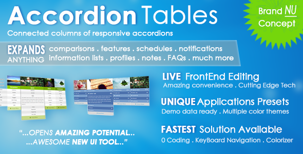 Accordion Tables & Columns Premium Table Plugin