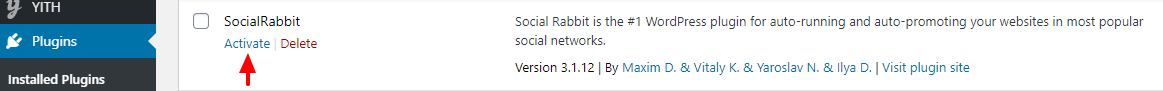 activating social rabbit