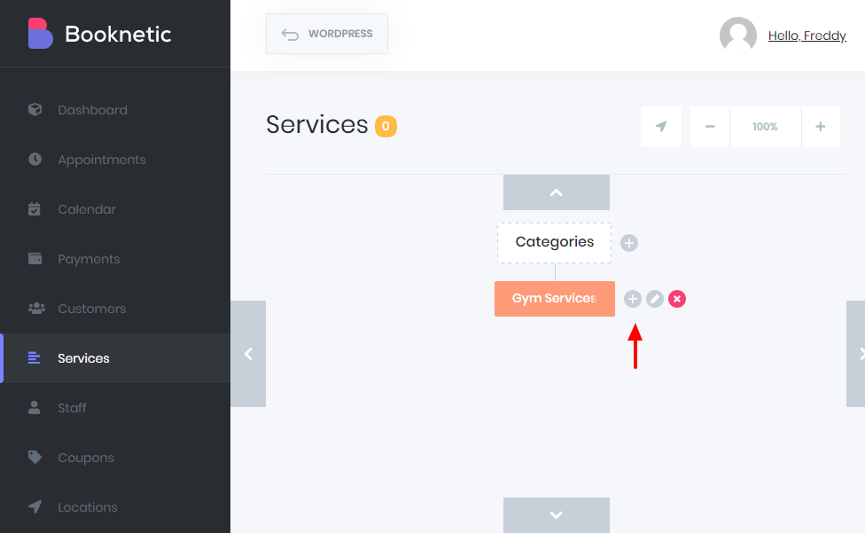 adding a service in booknetic booking plugin