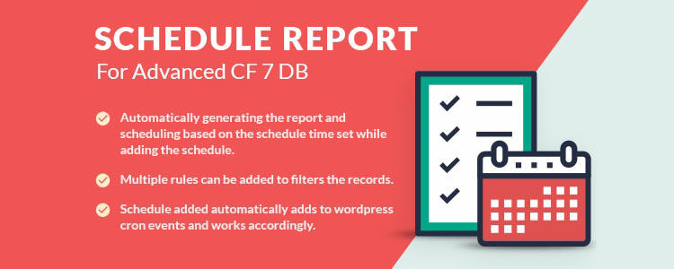 Schedule Report For Advanced CF7 DB Premium Add-on