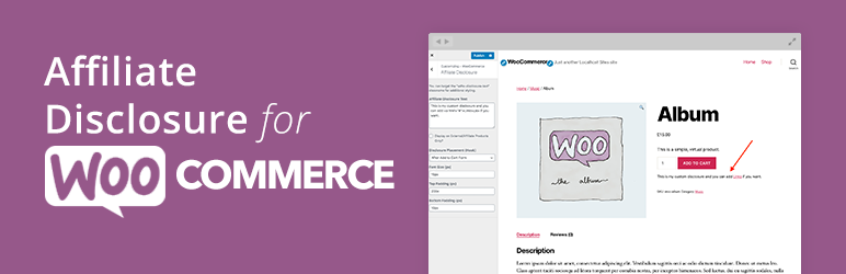 Affiliate Disclosure for WooCommerce