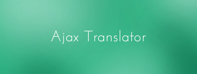 Ajax Translator Revolution DropDown WP Plugin