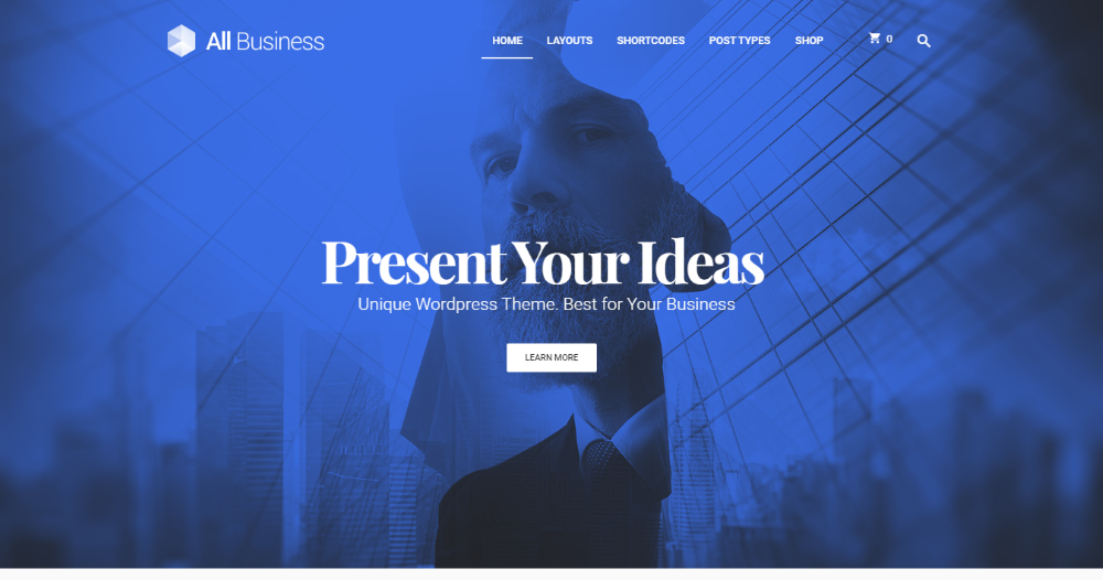 All Business Corporate Company Material Design WordPress Theme