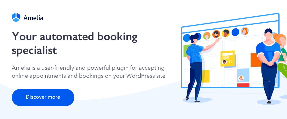 Amelia Enterprise-Level Appointment Booking WordPress Plugin