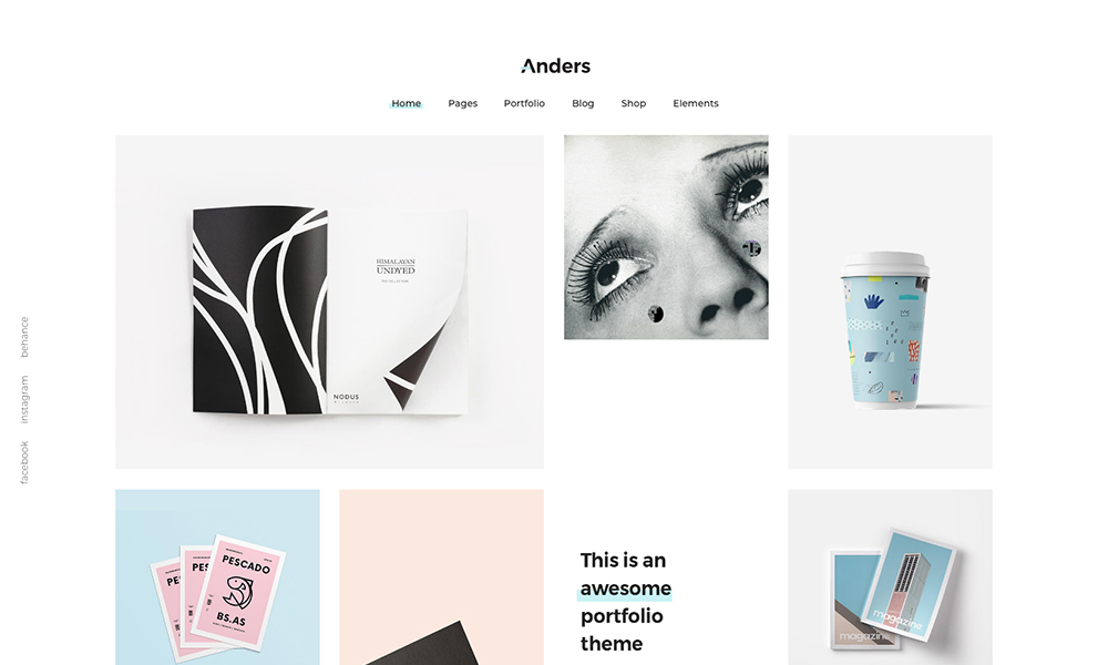 Anders Clean Multi-concept Portfolio Theme