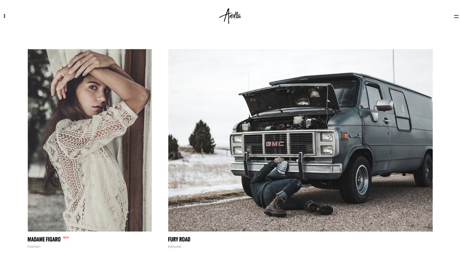 Andra - Photography Portfolio WordPress Ajax Theme