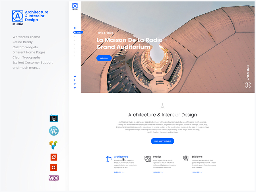 A.Studio - Interior Design and Architecture WordPress Theme